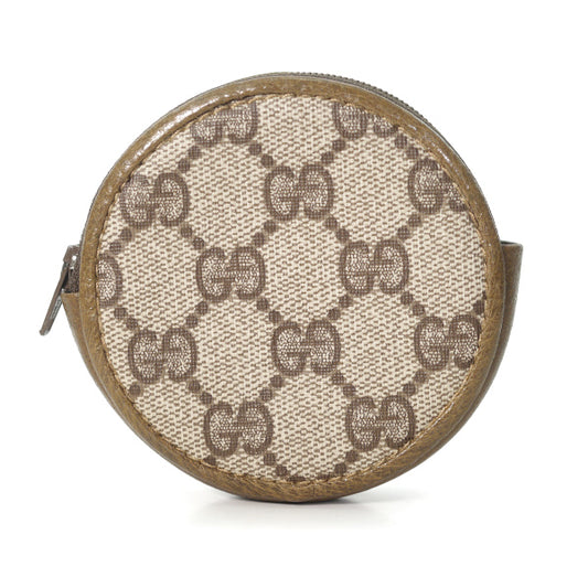 OLD Gucci 丸型コインケース（茶）