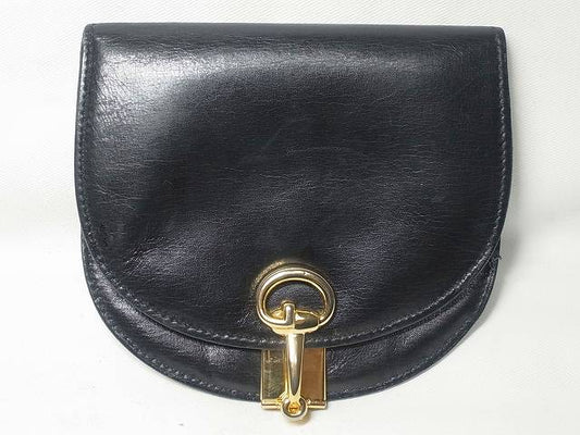 OLD　Gucci　半円レザー財布（黒）