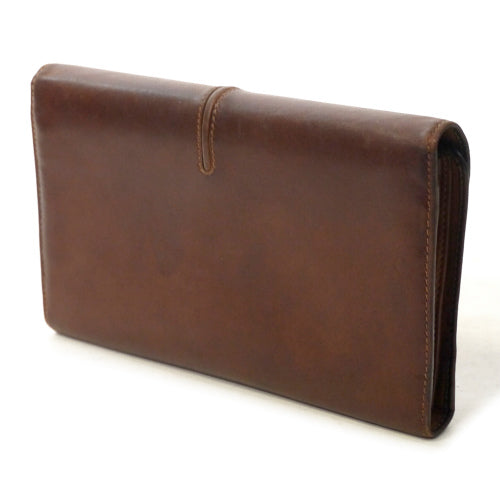 OLD Gucci＜訳あり＞ビット金具がま口長財布（茶）