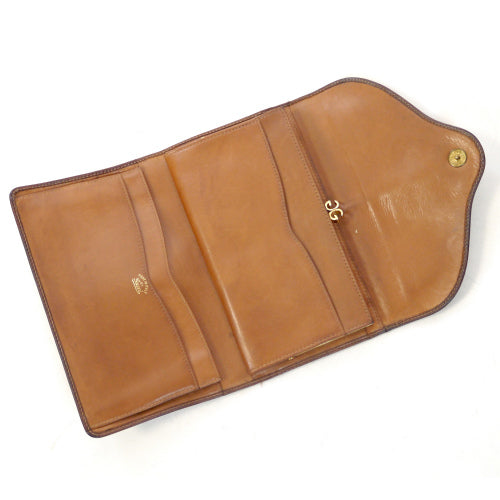 OLD Gucci＜訳あり＞ビット金具がま口長財布（茶）