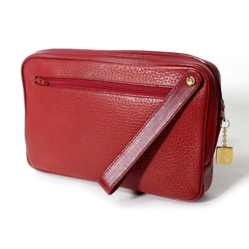 OLD Gucci 総革セカンドバッグ（赤・小）