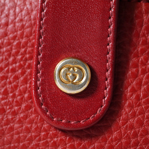 OLD Gucci 総革セカンドバッグ（赤・小）