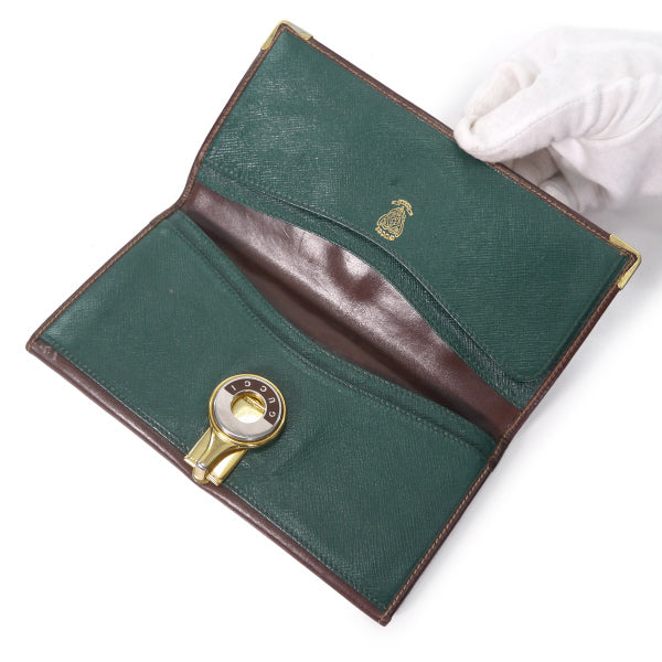 OLD Gucci マイクロGG長財布(茶)