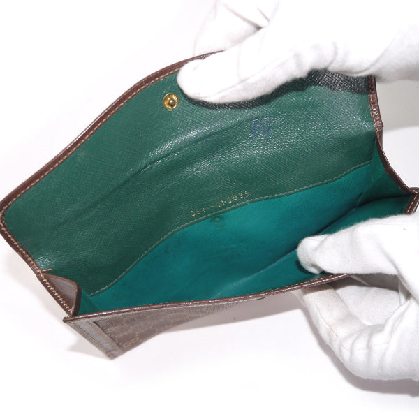 OLD Gucci マイクロGG長財布(茶)