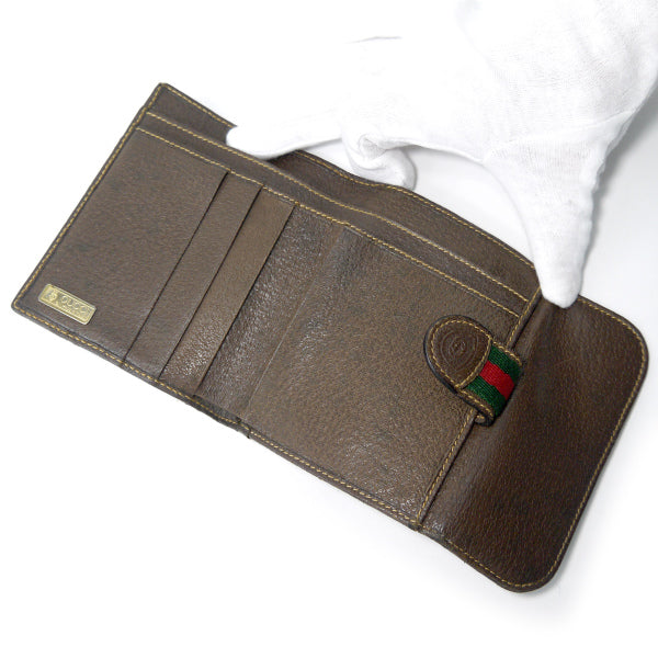 OLD Gucci ２つ折れミニシェリー財布（茶）