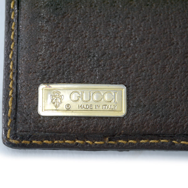 OLD Gucci ２つ折れミニシェリー財布（茶）