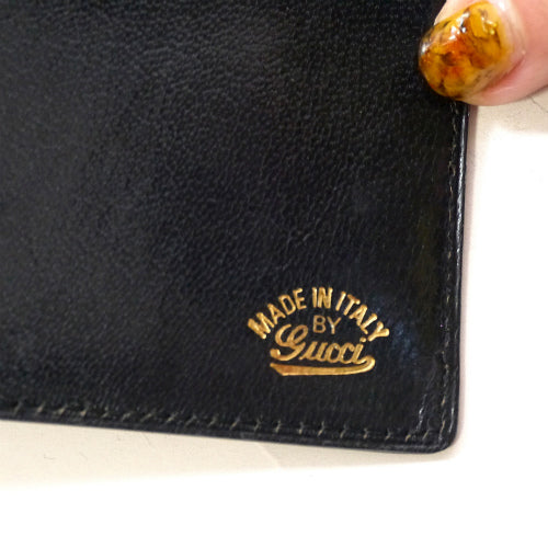 OLD Gucci　横長財布（青・ＧＧ柄）