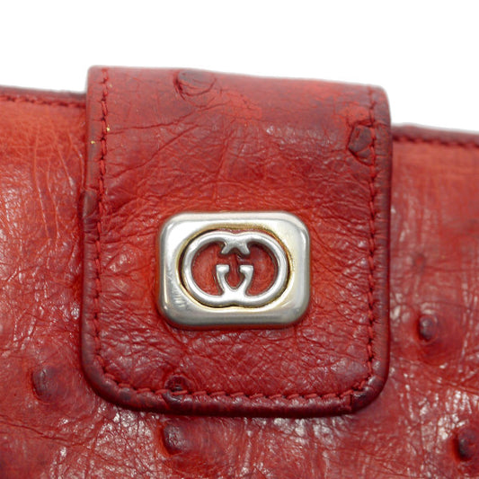 OLD Gucci オーストリッチ札入れ（赤）