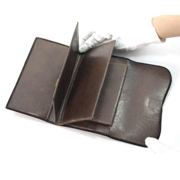 OLD Gucci　＜デットストック＞ビット金具長財布（濃茶/スエード）