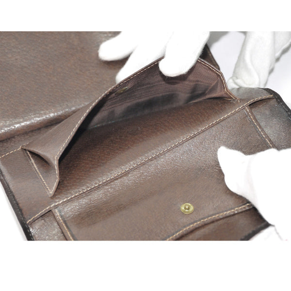OLD Gucci　＜デットストック＞ビット金具長財布（濃茶/スエード）