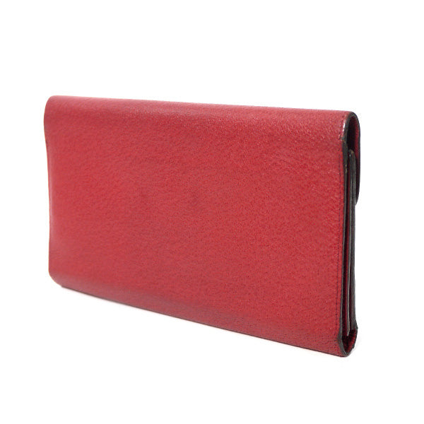 OLD Gucci ＜訳アリ＞ホースビット金具長財布（赤・総革）