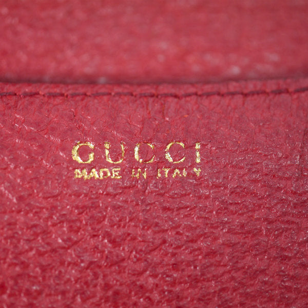 OLD Gucci ＜訳アリ＞ホースビット金具長財布（赤・総革）