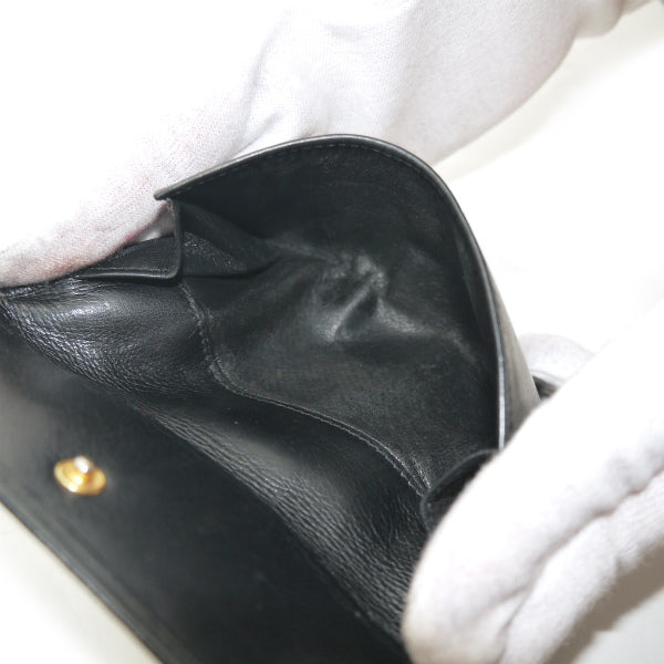 OLD Gucci　総革ホースビット折財布（黒）