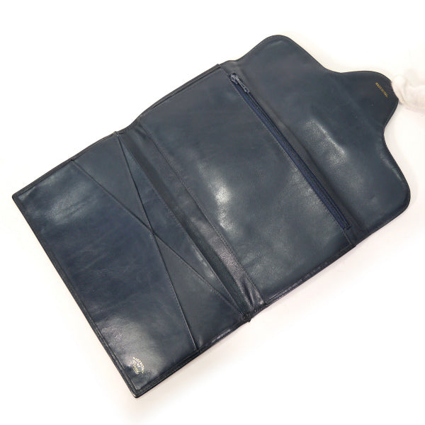 OLD Gucci シェリーライン長財布（総革・紺）