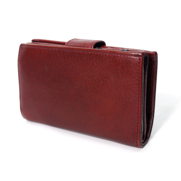 Gucci 　総革インターロッキングG２つ折れ財布（赤/箱付き）