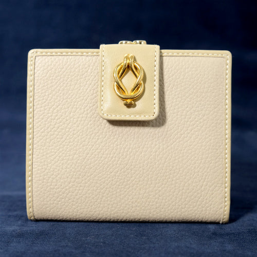 OLD Gucci　ロープデザイン金具財布（ライトベージュ）