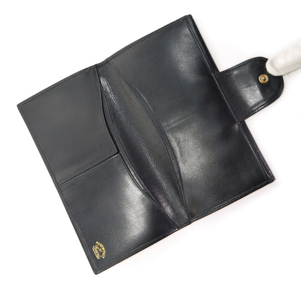 OLD Gucci　GG金具レザー長財布（黒）