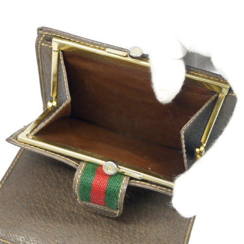 OLD Gucci がま口ミニシェリー財布（茶）
