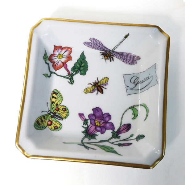 Gucci　リモージュ　フローラ　灰皿（蝶と花）