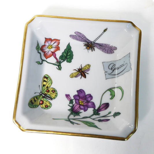 Gucci　リモージュ　フローラ　灰皿（蝶と花）