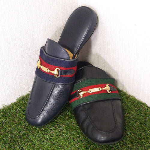 OLD Gucci ＜訳アリ＞皮スリッパ