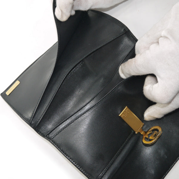OLD Gucci マイクロGGシェリー長財布（黒）