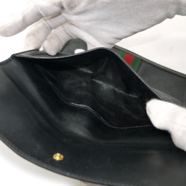 OLD Gucci マイクロGGシェリー長財布（黒）