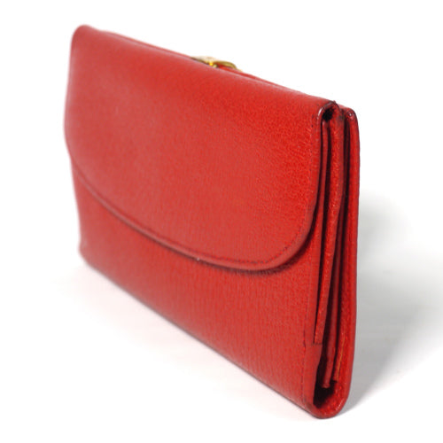 OLD Gucci　本革　横長財布（赤）