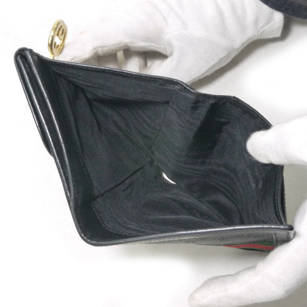 OLD Gucci マイクロGGシェリー２つ折れ財布（黒）