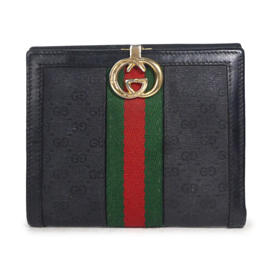 OLD Gucci マイクロGGシェリー２つ折れ財布（黒）