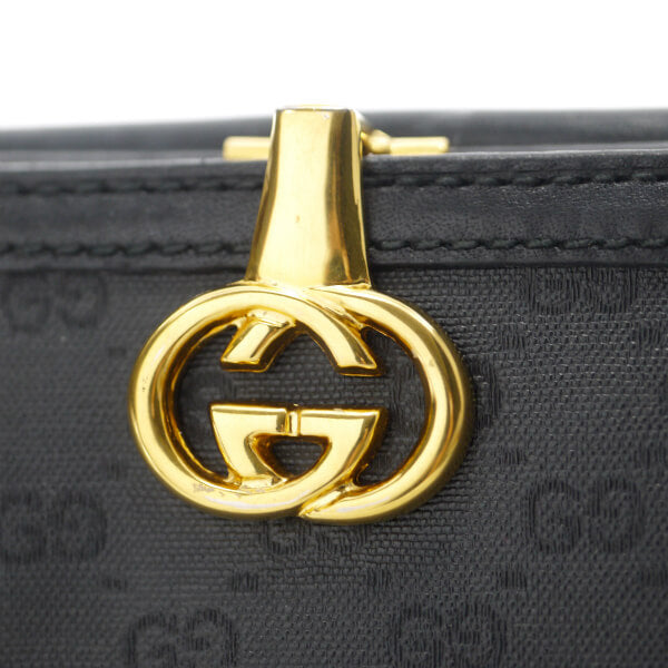 OLD Gucci マイクロGG２つ折れ財布（黒）