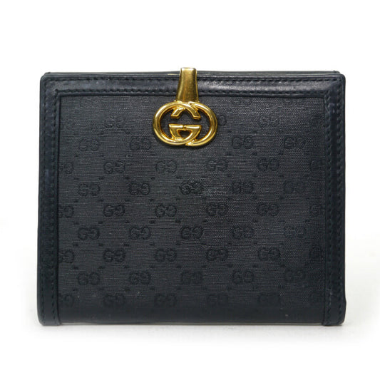OLD Gucci マイクロGG２つ折れ財布（黒）