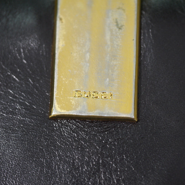 OLD Gucci GG留具スエード長財布（濃茶）