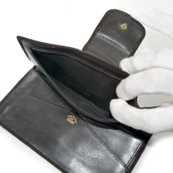 OLD Gucci 高級スエード シェリー長財布（濃茶）