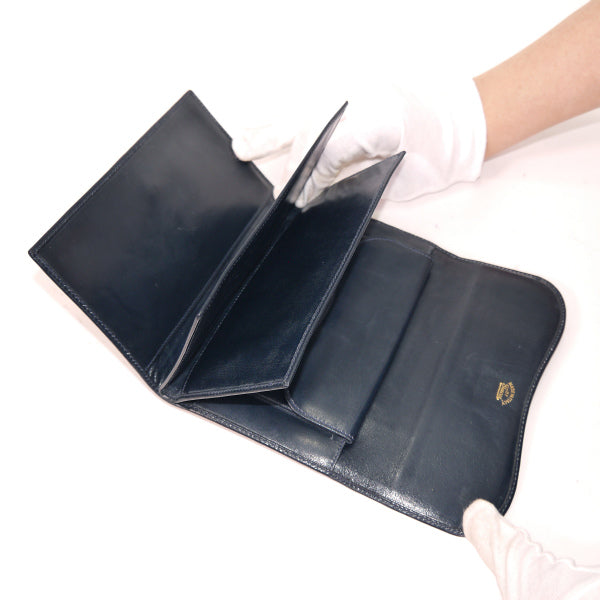 OLD Gucci ジャガード マイクロGG×ビット長財布（紺）