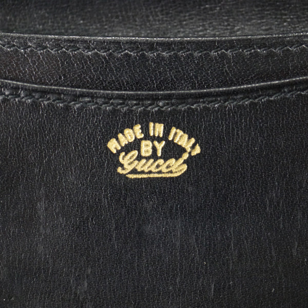 OLD Gucci ジャガード マイクロGG×筆記体長財布（黒）