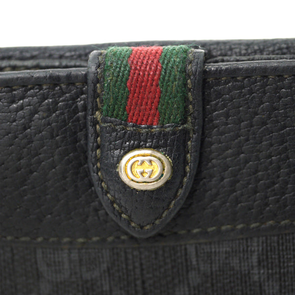 OLD Gucci　２つ折れミニシェリー財布（黒）