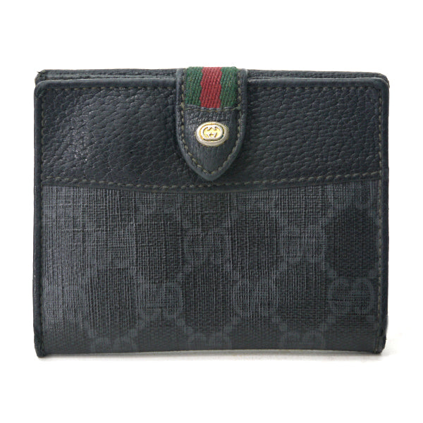 OLD Gucci　２つ折れミニシェリー財布（黒）