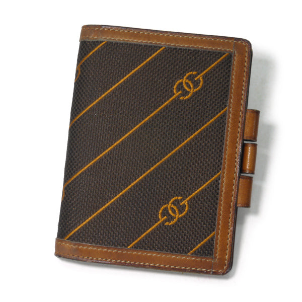 OLD Gucci　 レア!!流れ星柄スケジュール手帳（茶）