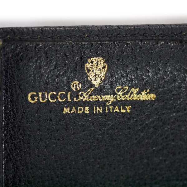 OLD Gucci GG柄３つ折れ長財布（黒）