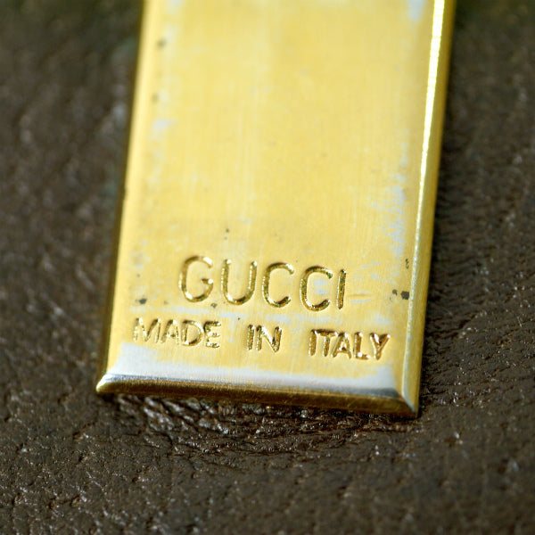 OLD Gucci　ピグスキン シェリー折財布（茶）