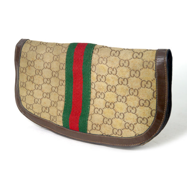 OLD Gucci 70s!メキシコ製!!ハーフムーンお財布クラッチ