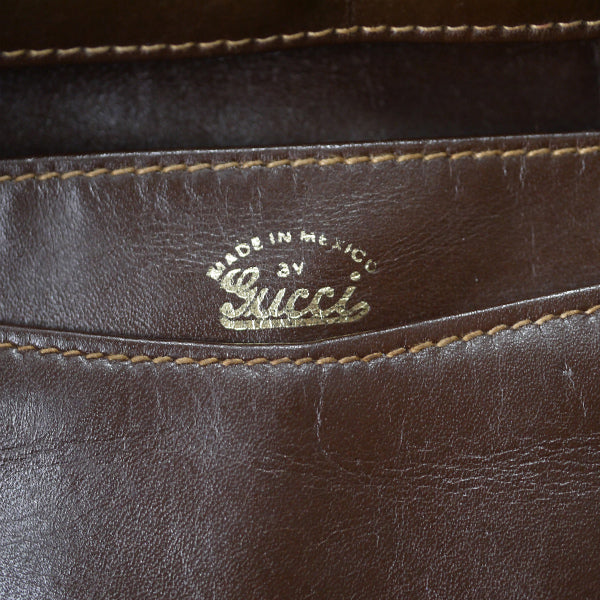 OLD Gucci 70s!メキシコ製!!ハーフムーンお財布クラッチ