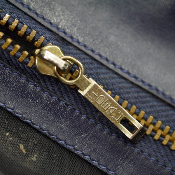 OLD Gucci  メキシコ製!!ハーフムーンお財布クラッチ（青）