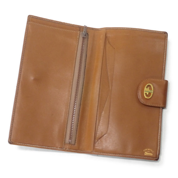 OLD Gucci 70s!流れ星柄キャンバス長財布（茶）