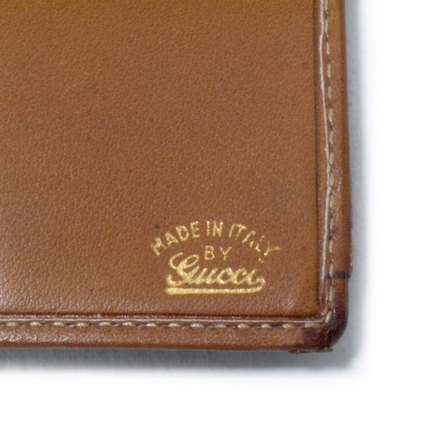 OLD Gucci 70s!流れ星柄キャンバス長財布（茶）