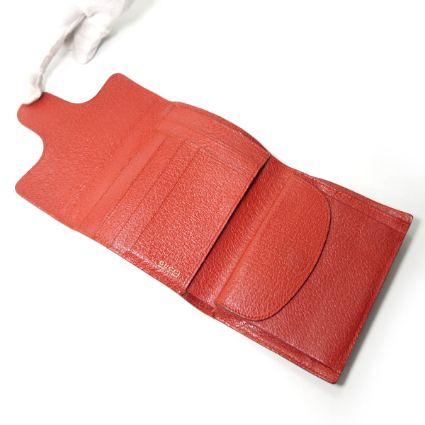 OLD Gucci ホースビット レザー折財布（赤）