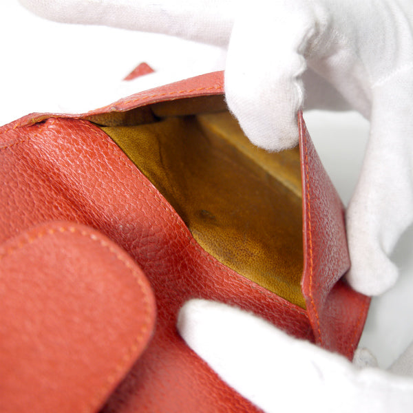 OLD Gucci ホースビット レザー折財布（赤）