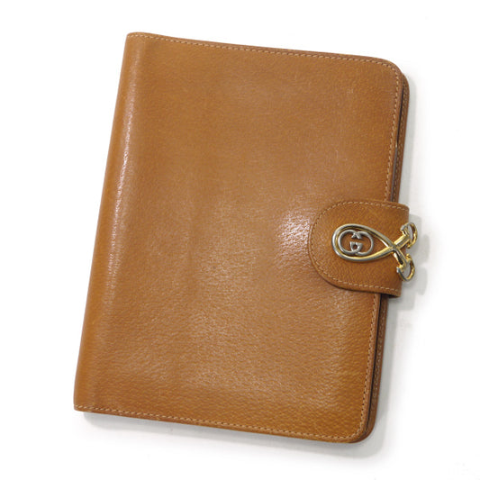 OLD Gucci ホースビット レザースケジュール手帳（キャメル）