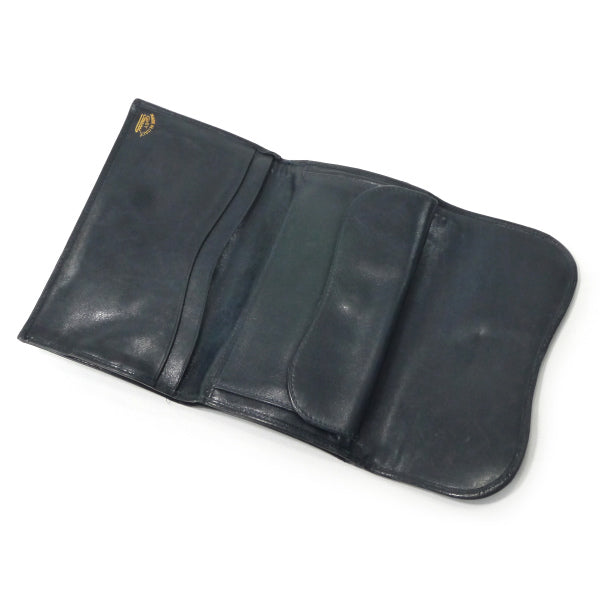 OLD Gucci　GG柄ミドル折財布（青）